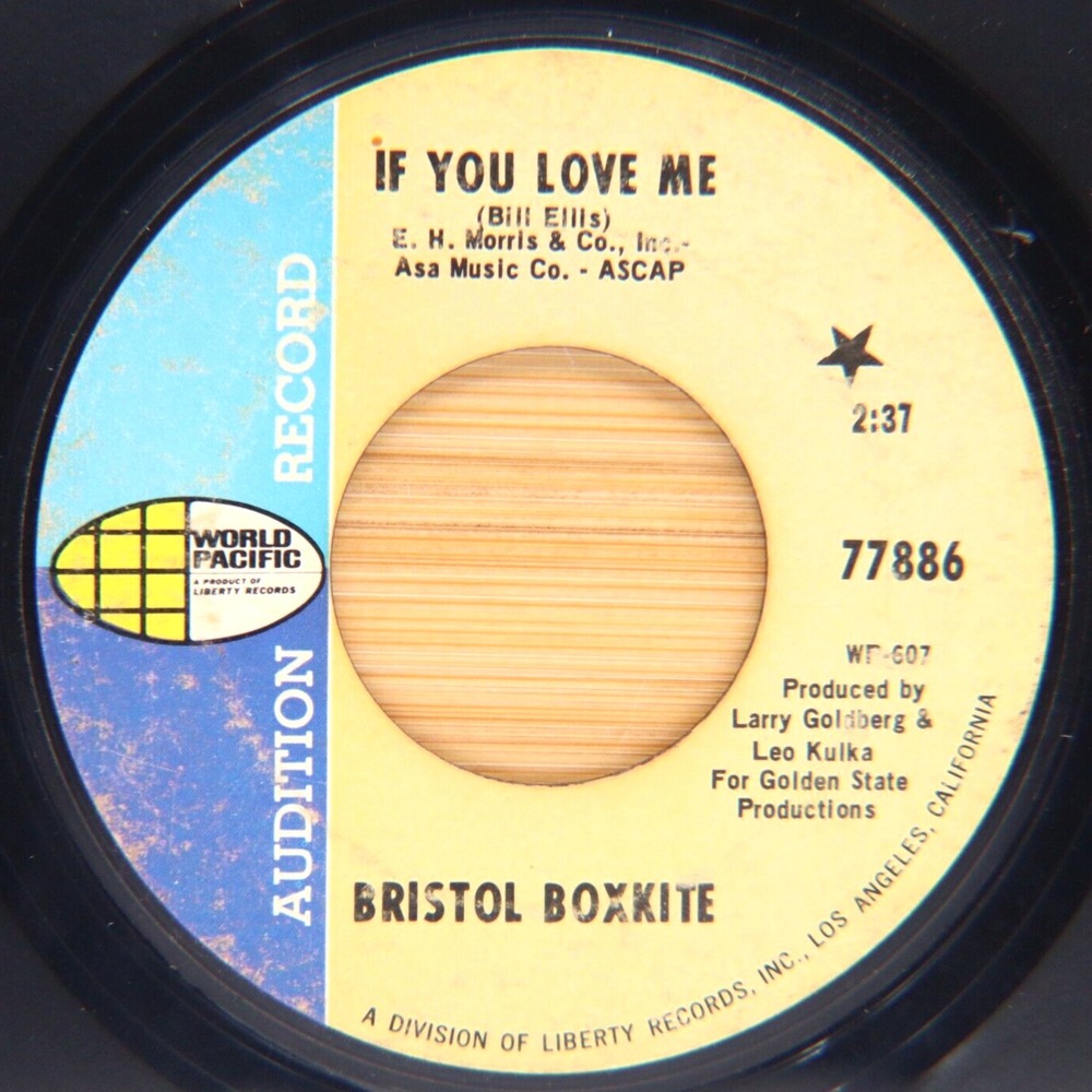 BRISTOL BOXKITE - IF YOU LOVE ME / COLORS OF LOVE - ROCK 45